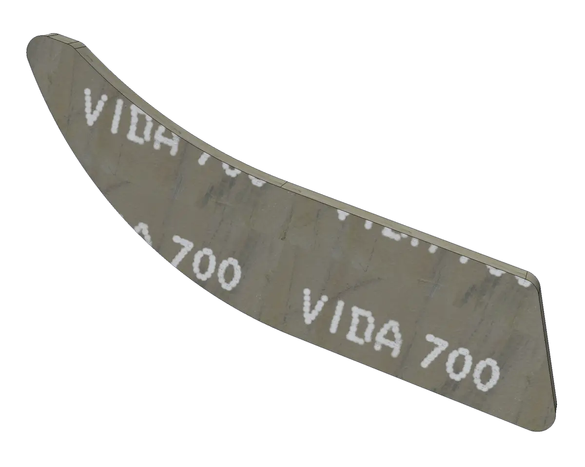 Otěruvzdorné prvky 700 HB